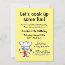 Search for kids cooking party invitations Funny