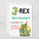 Search for 3 rex invitations Boy
