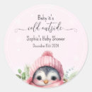 Search for pink penguin stickers Winter