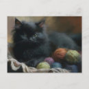Search for kitten with yarn postcards Pet