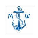 Search for anchor and rope rubber stamps Blue