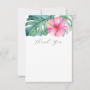 Search for luau thank you cards Palm leaves