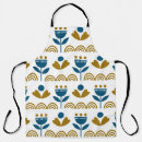 Search for scandinavian pattern aprons Blue