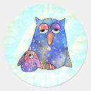 Search for owl pattern stickers Blue