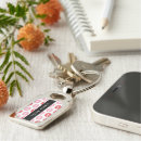 Search for lipstick rectangular key rings Pattern of lips