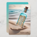 Search for message in a bottle invitations Tropical