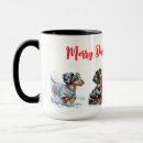 Search for dachshund christmas mugs Merry