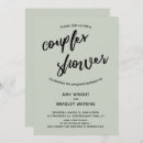 Search for engagement couple bridal shower invitations Typography