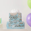 Search for baby boy wrapping paper Teddy
