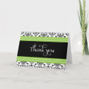 Search for lime green and black cards Damask