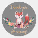 Search for grey fox stickers For kids