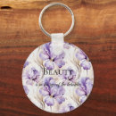 Search for purple iris key rings Floral