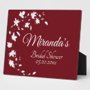 Search for bridal shower plaques Elegant