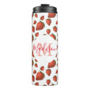 Search for strawberries travel mugs Red