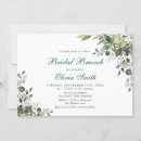 Search for eucalyptus bridal brunch invitations Floral