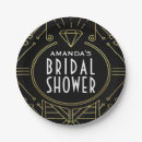 Search for art deco plates Black and gold