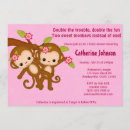 Search for twin monkey baby shower invitations Tropical