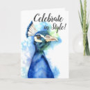 Search for peacock birthday cards Blue