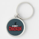Search for metal robot key rings Robot chicken logo