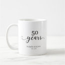 Search for 50 anniversary mugs Elegant