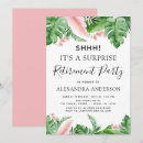 Search for surprise retirement invitations Floral