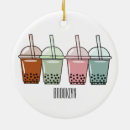 Search for bubble tea christmas tree decorations Pearl milk tea