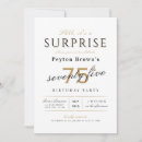 Search for surprise 75th birthday invitations Shhh its a surprise
