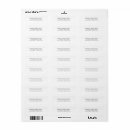 Search for minimal return address labels White