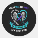Search for teal awareness ribbon stickers Prevention