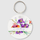 Search for purple iris key rings Watercolor