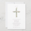 Search for cross first communion invitations Floral