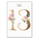 Search for 13 gold table cards Watercolor