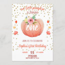 Search for october 1st birthday invitations Pumpkin first birthday