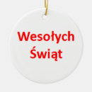 Search for polish christmas tree decorations Wesolych swiat