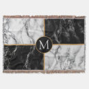 Search for black and white marble blankets Elegant