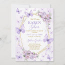 Search for purple quinceanera invitations Butterfly
