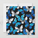 Search for butterfly pattern invitations Blue