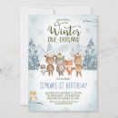 Search for winter woodland birthday invitations Snowflakes