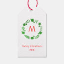 Search for monogram gift tags Festive