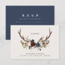 Search for rustic wedding enclosure cards Navy blue