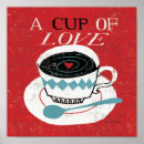 Search for love coffee posters Blue