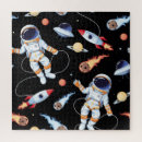 Search for space rocket puzzles Illustration