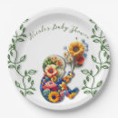 Search for floral baby shower plates Colourful
