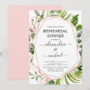 Search for geometric rehearsal dinner invitations Rose gold