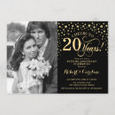 Search for 20th wedding anniversary invitations Elegant