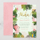 Search for digital pool party invitations Flamingo