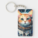 Search for cute astronaut key rings Kitty