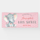 Search for elephant baby shower decoration banners It's a girl