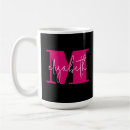 Search for first letter of your name mugs Monogrammed