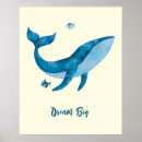 Search for watercolour whale posters Blue